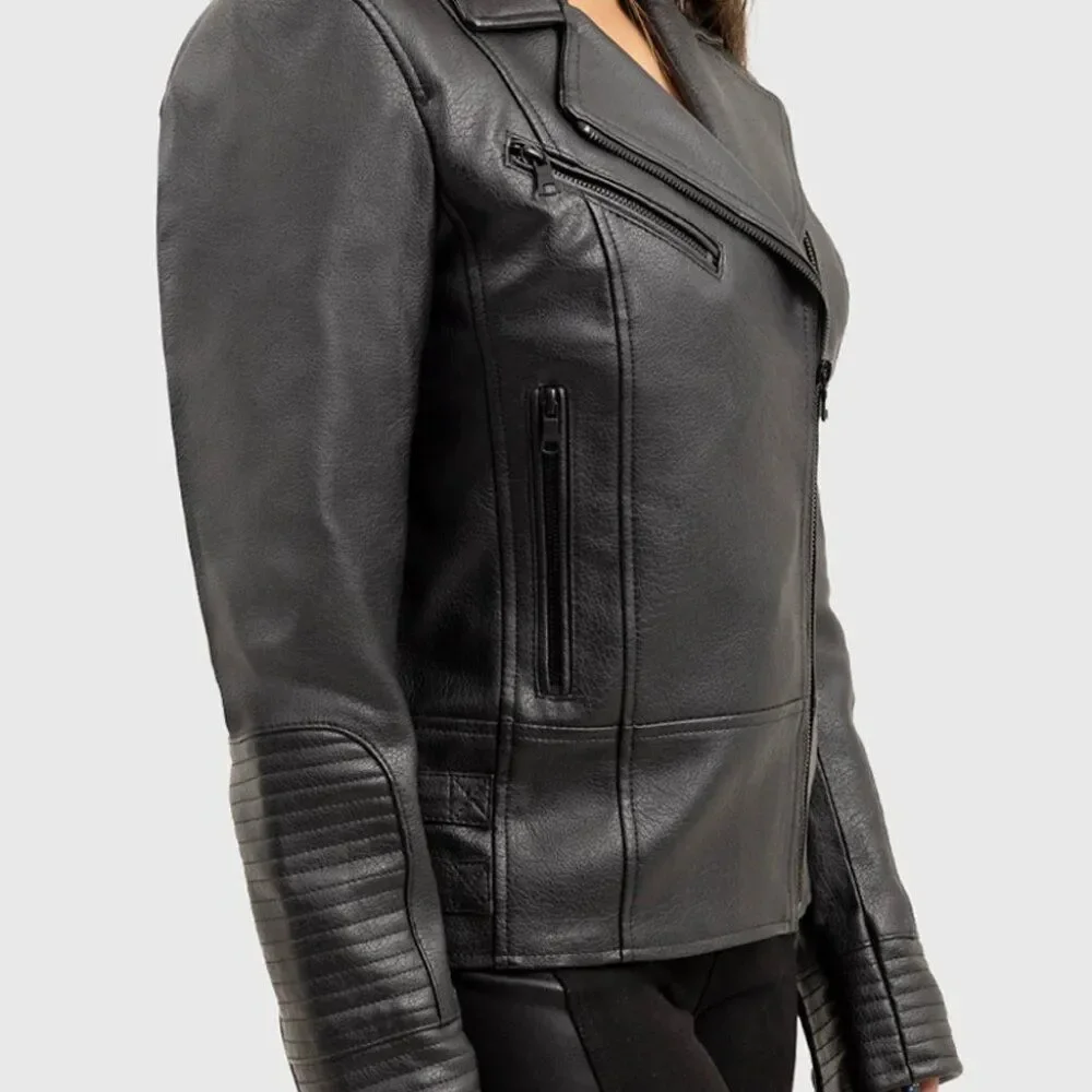 Women's Vegan Faux Leather Jacket